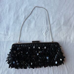 White House Black Market Sequin Evening Clutch